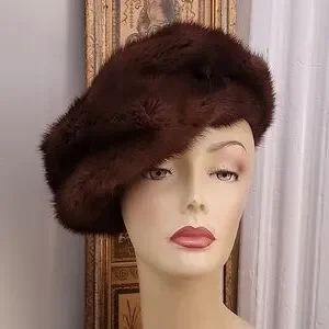 Mano Swartz | Accessories | Mink Chapeau Beret Vtg Gem  display picture 2
